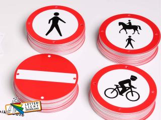 Mountainbikeroute bordjes